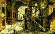 MARIESCHI, Michele trapphuset i ett renassanspalats Spain oil painting artist
